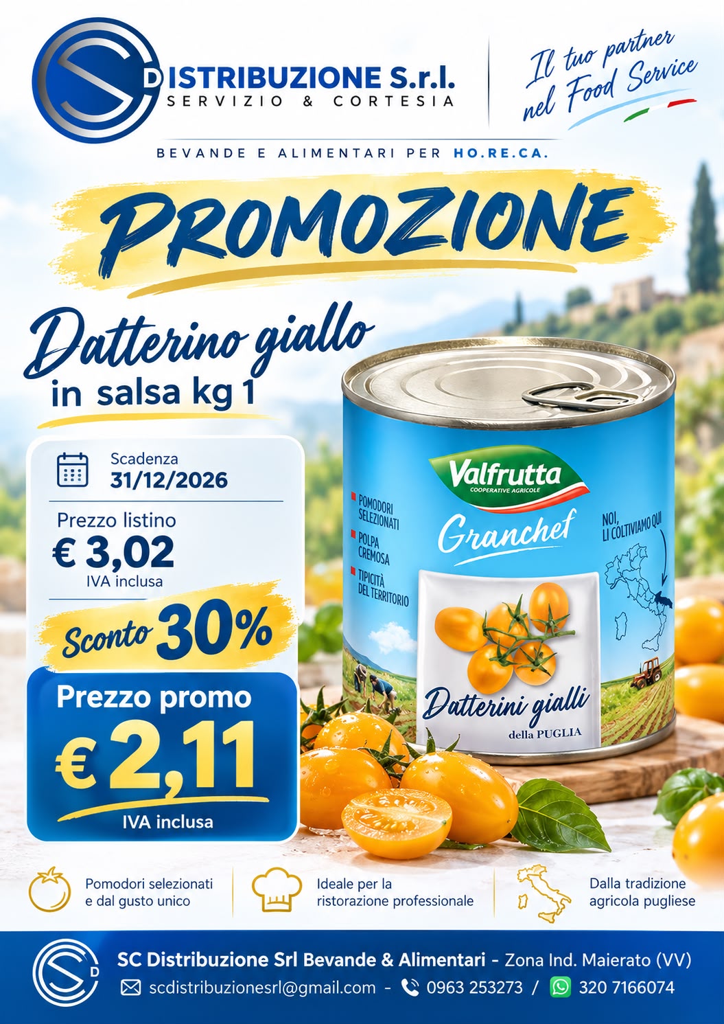 Datterino giallo Valfrutta Granchef 1 kg