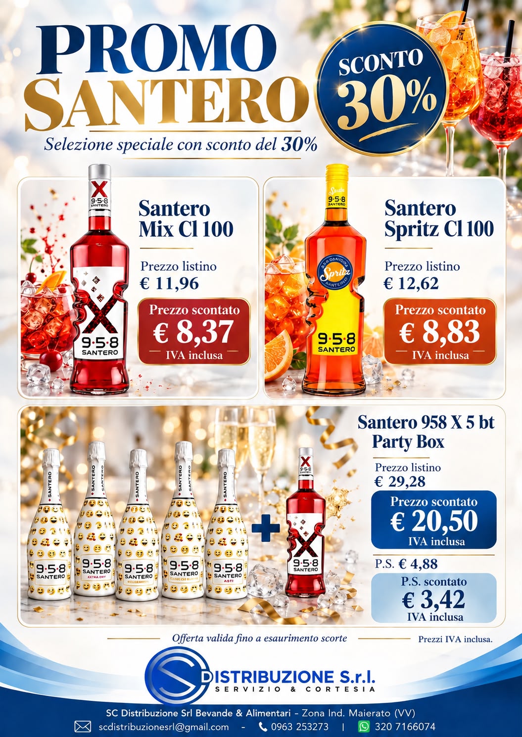 Promo Santero Mix, Spritz e Party Box