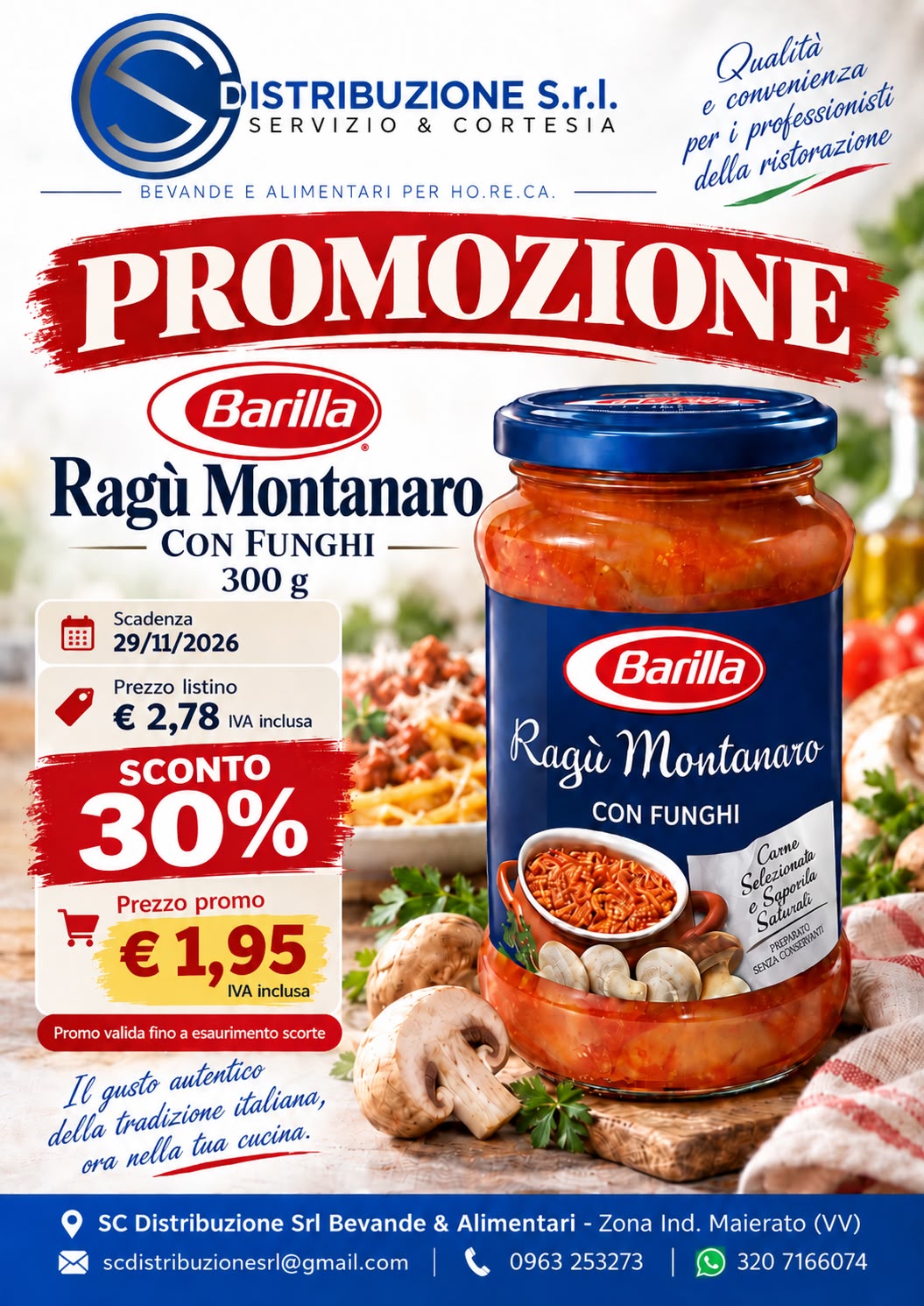 Barilla Ragù Montanaro con funghi 300 g